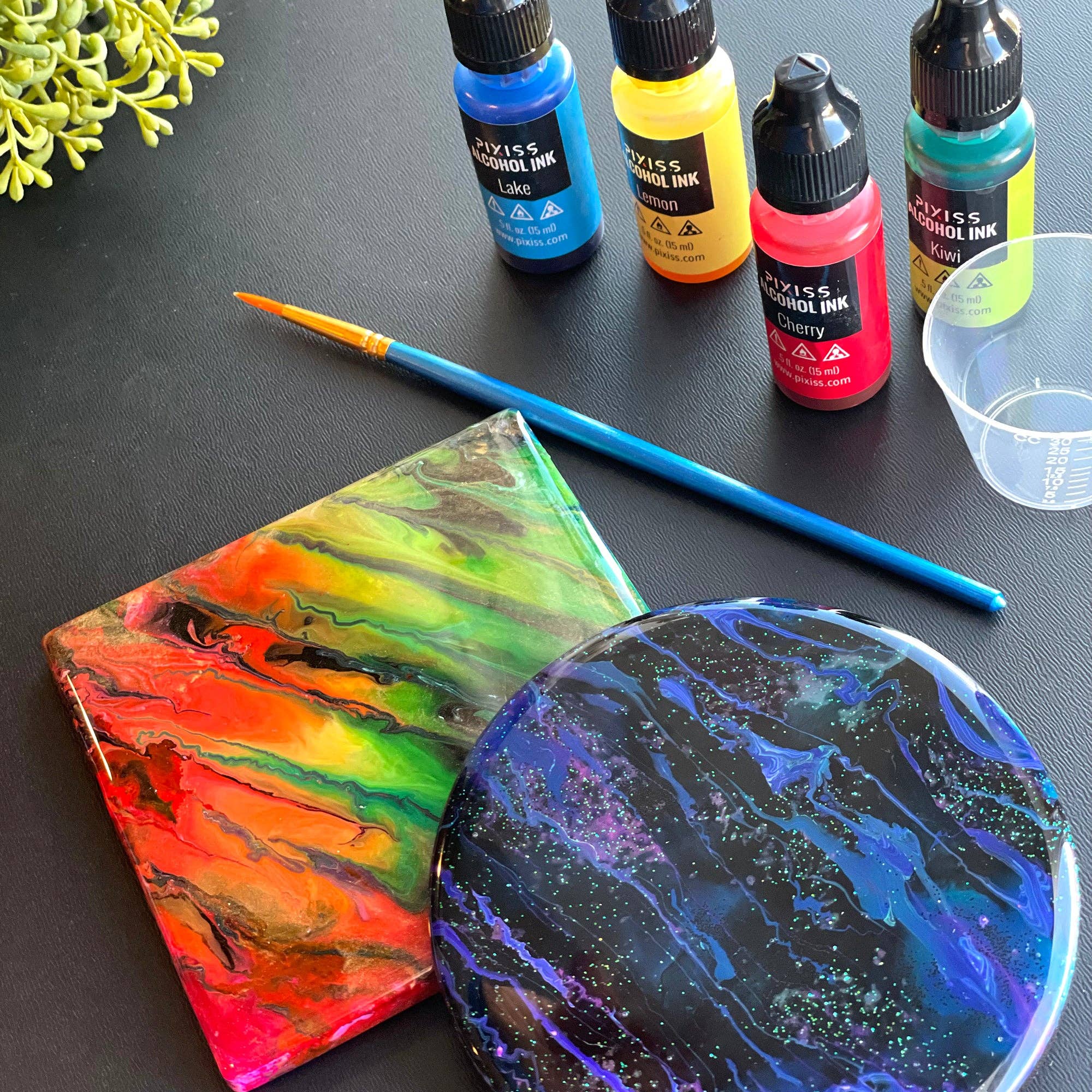 Pixiss – Kit de artesanato DIY por atacado – Pixiss Kit com 12 Bases Redondas de Cerâmica com Fundo de Cortiça5