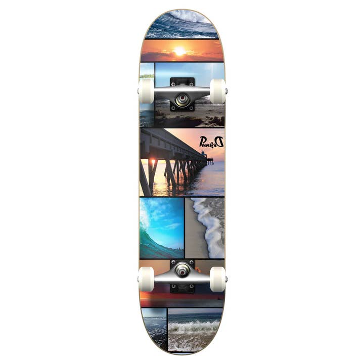 Graphic Complete Skateboard 7.75" - Seaside for wholesale by Yocaher Skateboards