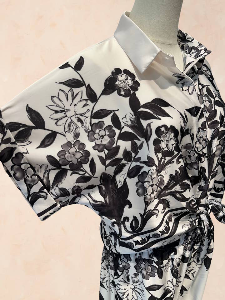 AMARIA - Wholesale Top & Pant Set (NOT Loungewear) - Women's - Women's Brown Floral Print Set – 88730410