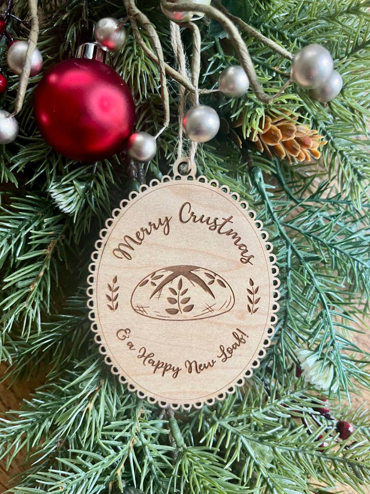 Funny Sourdough Baker Lover homesteader Christmas Ornament for wholesale by Rustic Raleigh