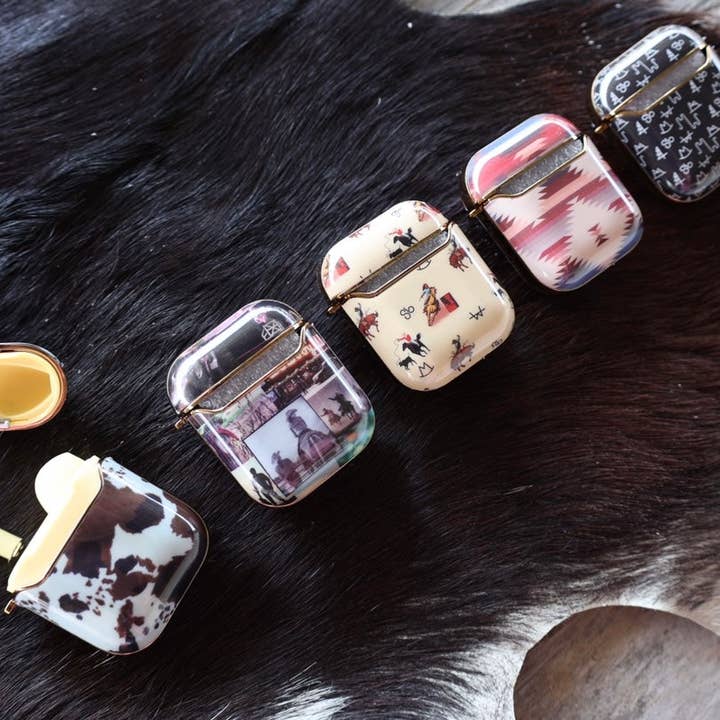 The Front Porch Label - Wholesale Earphone/Headphone Case - Women's - Vintage Cowboy Airpod Case