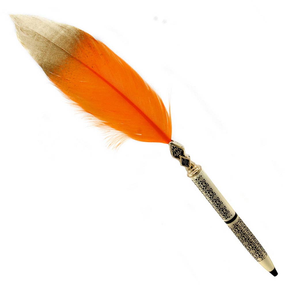 Jay mataji Handicrafts - Wholesale Feathers - Feather Pen | 9 Coloured Feathers | 6 inch Hand Painted Feat2