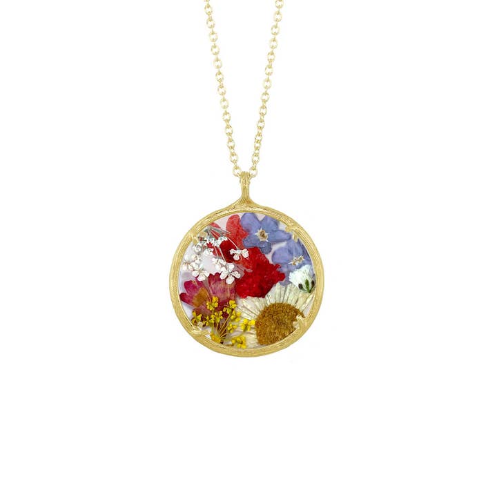 Catherine Weitzman - Wholesale Pendant/Charm Necklace - Large Bouquet Necklace-Flower Jewelry-Handmade in Hawaii