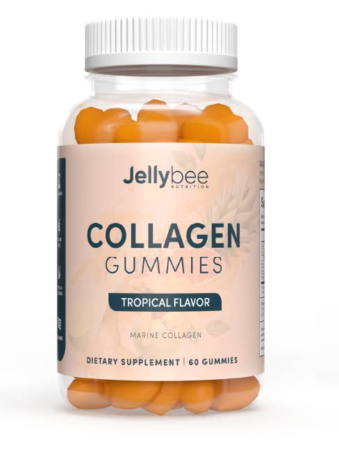 JellyBee Kollagen-Gummis mit tropischem Geschmack für den Großhandel von JellyBee