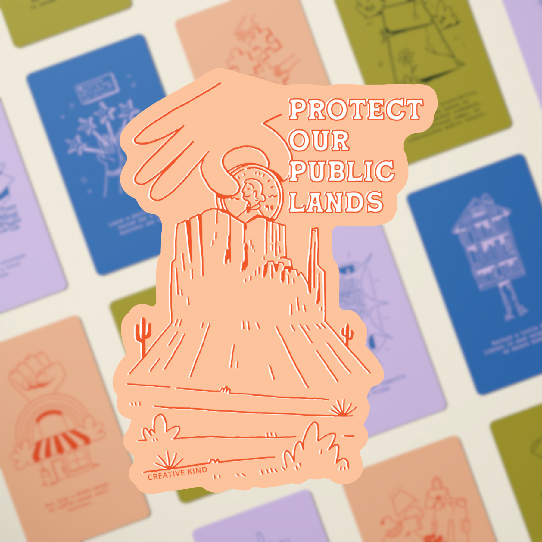 Creative Kind – wholesale Sticker – Public Lands Vinyl Sticker – National Park Sticker1