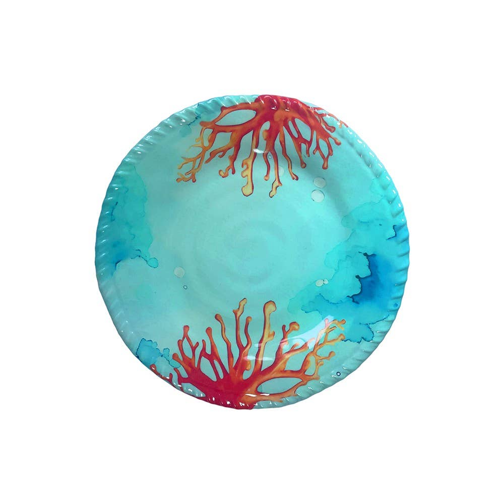 AULICA - Wholesale Dinner Plate - Coral melamine dessert plate 23x23x2cm