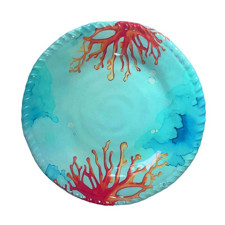 AULICA - Wholesale Dinner Plate - Coral melamine dessert plate 23x23x2cm0