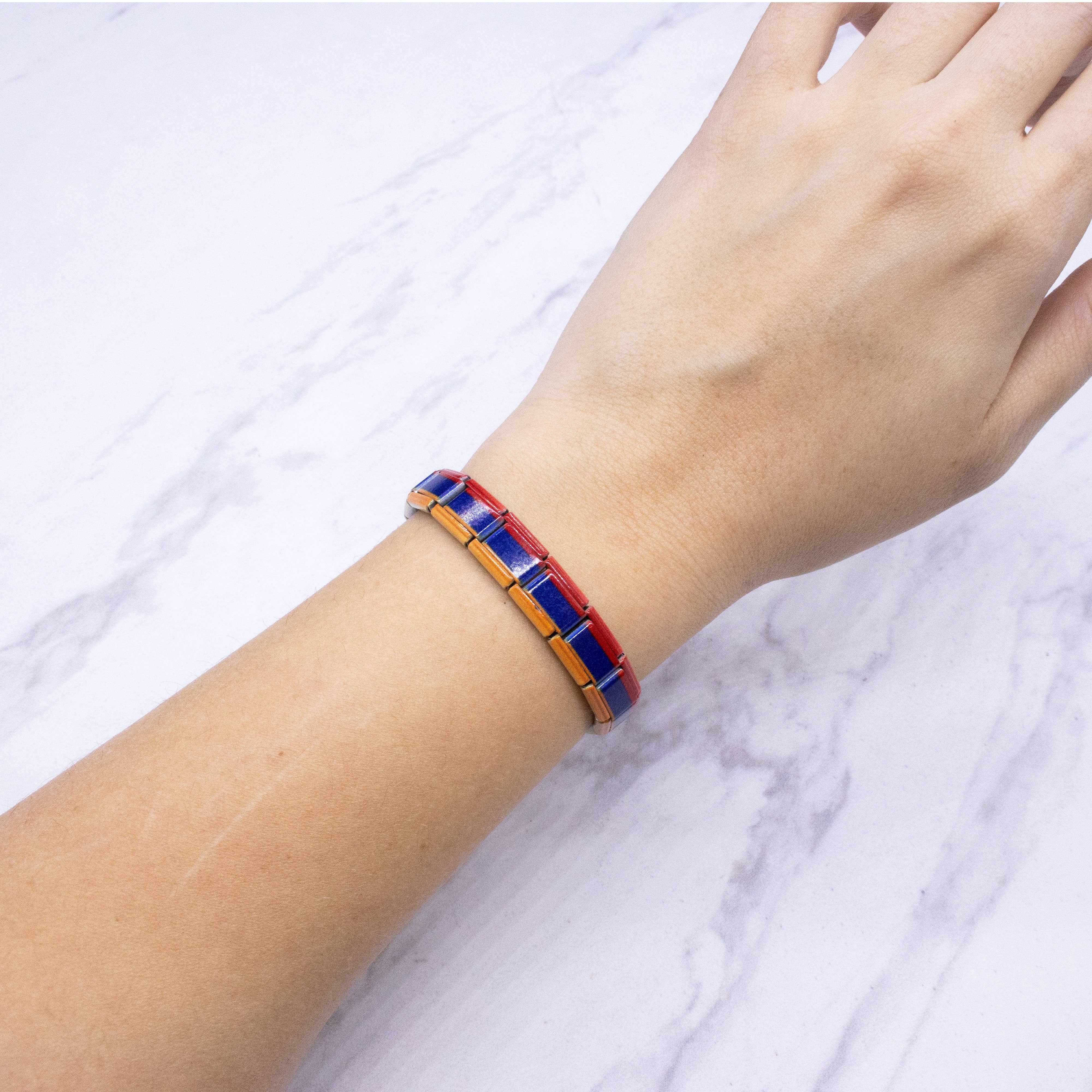 Natalia - Wholesale Charm/Dangle Bracelet - Italian Charm Bracelet Flags - Link Jewelry15