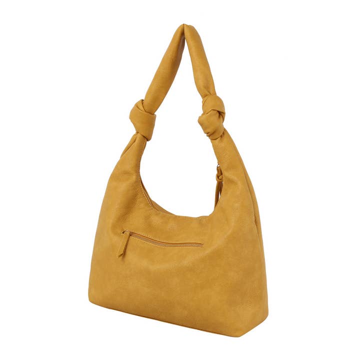 Handbag Factory Corp - Wholesale Shoulder Bag - Women's - Knotted handle detail hobo shoulder handbag
