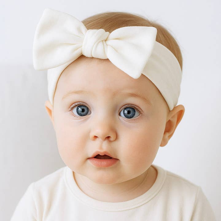 Luna & Arlo Basics Headband - Ivory for wholesale by Magnolia Baby