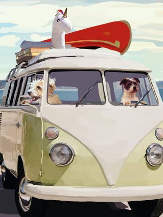 Autocaravana 230C/Periodic Society/Tarjeta de felicitación para venta al por mayor de Periodic Society