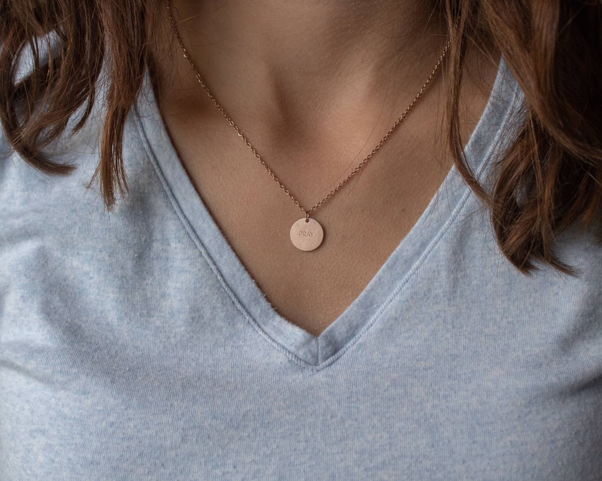 The Vintage Sparrow - Wholesale Pendant/Charm Necklace - Pray Pendant9