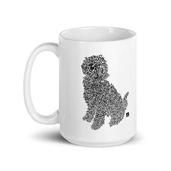 Kaffekrus med en Labradoodle for engroshandel hos Bellavance Ink