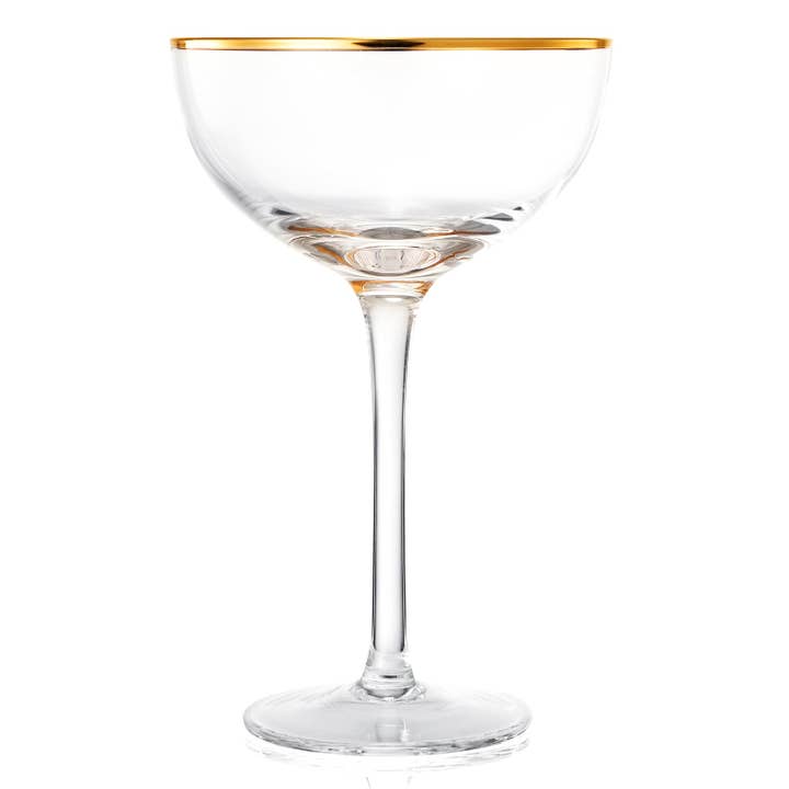 The Wine Savant / Khen Glassware - Wholesale Cocktail/Liquor Glass - Coupe Cocktail Glasses 7 oz- Set of 24