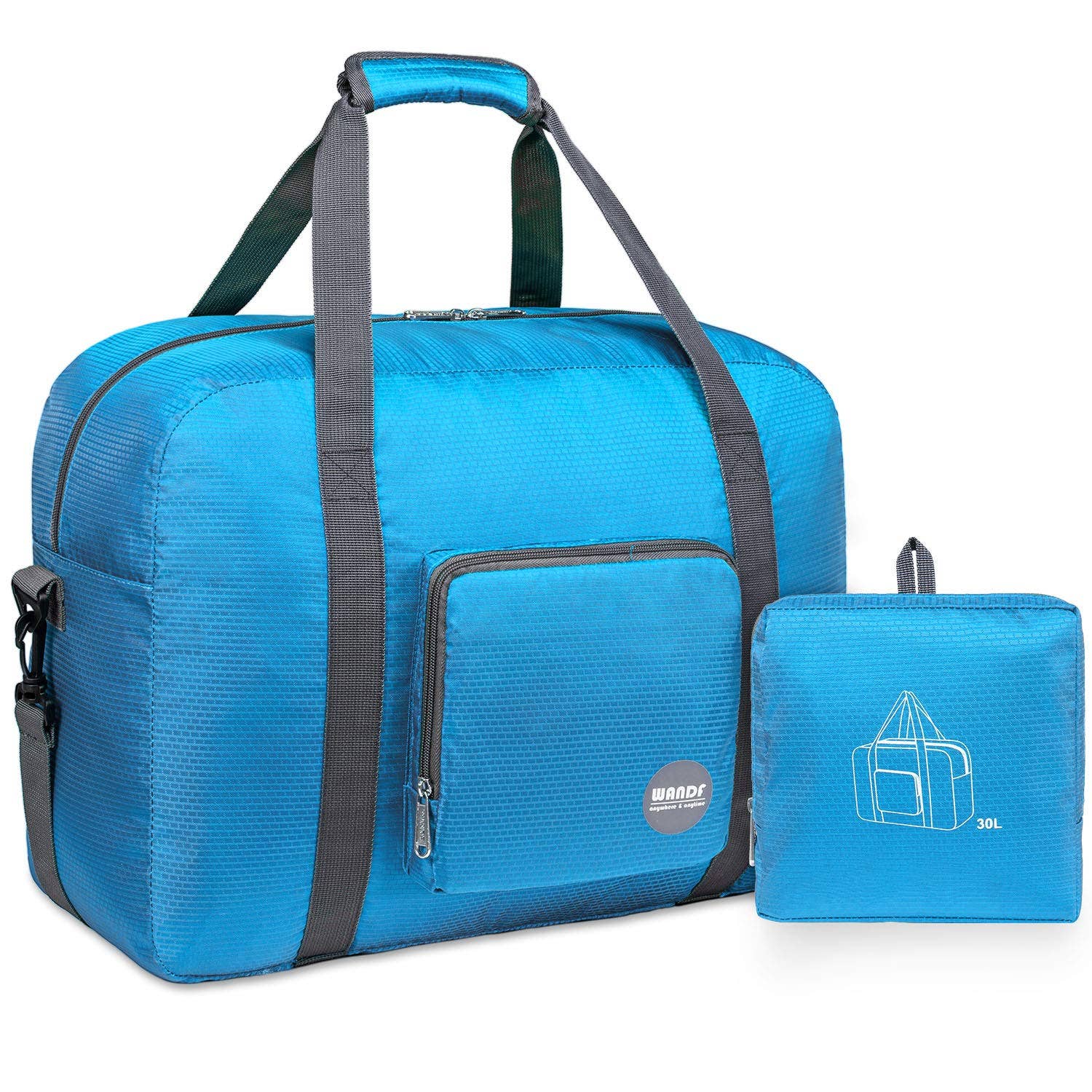 wandf – wholesale Duffelväskor – Unisex – Hopfällbar 30 L reseväska, weekenderväska 45 cm23