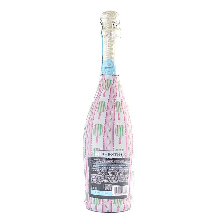 Beau Bottles - Vente Pochette cadeau pour bouteille de vin - Beau Bottles Dinks and Drinks - Collection Prosecco3