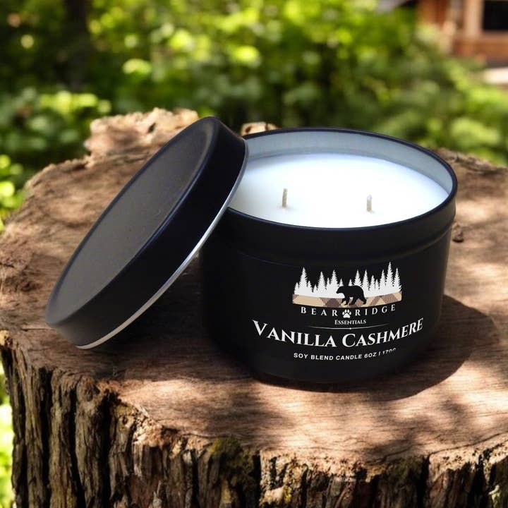 Vanilla Cashmere 6 oz. Candle for wholesale by Bear Ridge Essentials