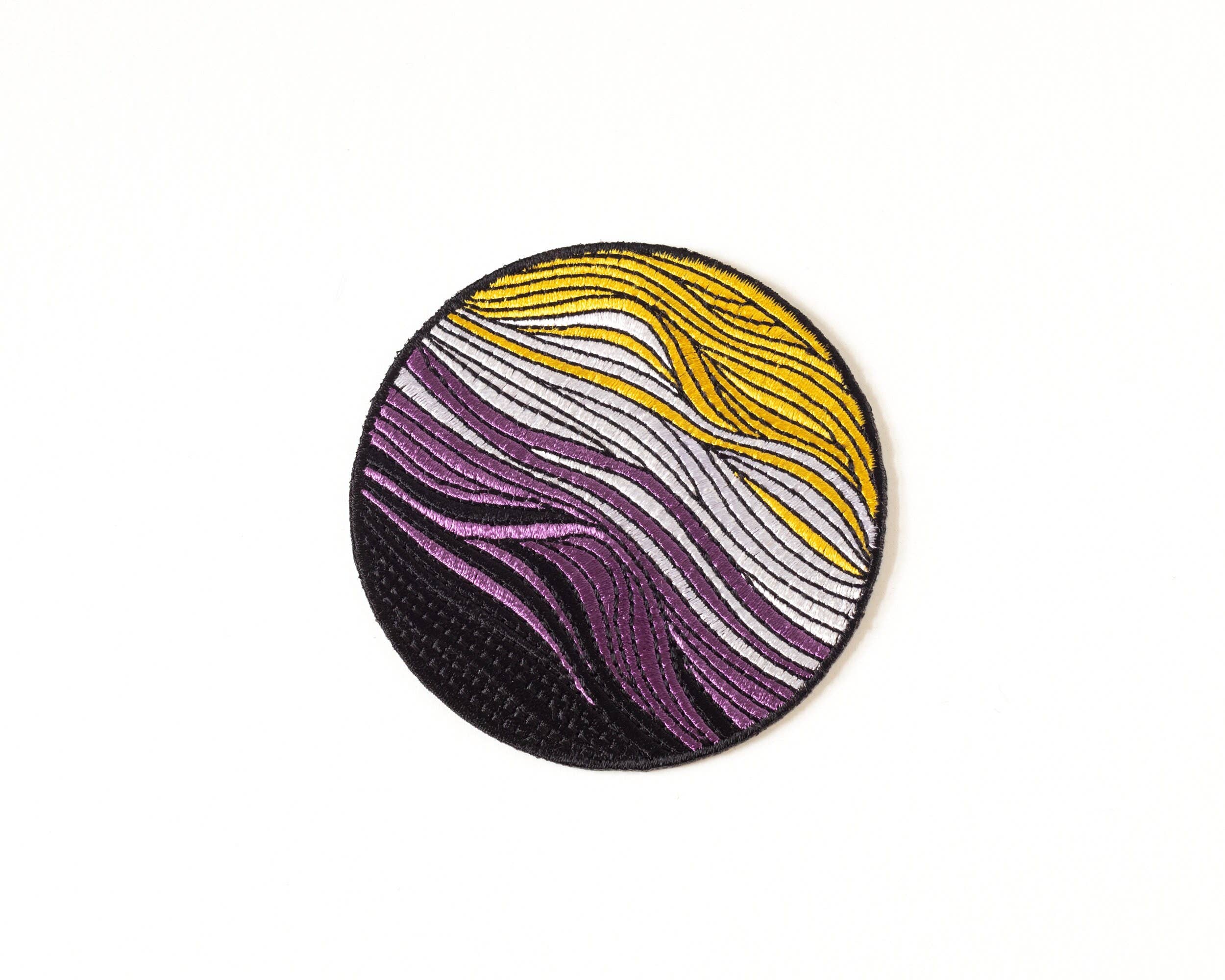RippleSplash Studio - Wholesale Patch - Subtle Non-Binary Flag Iron-On Patch3
