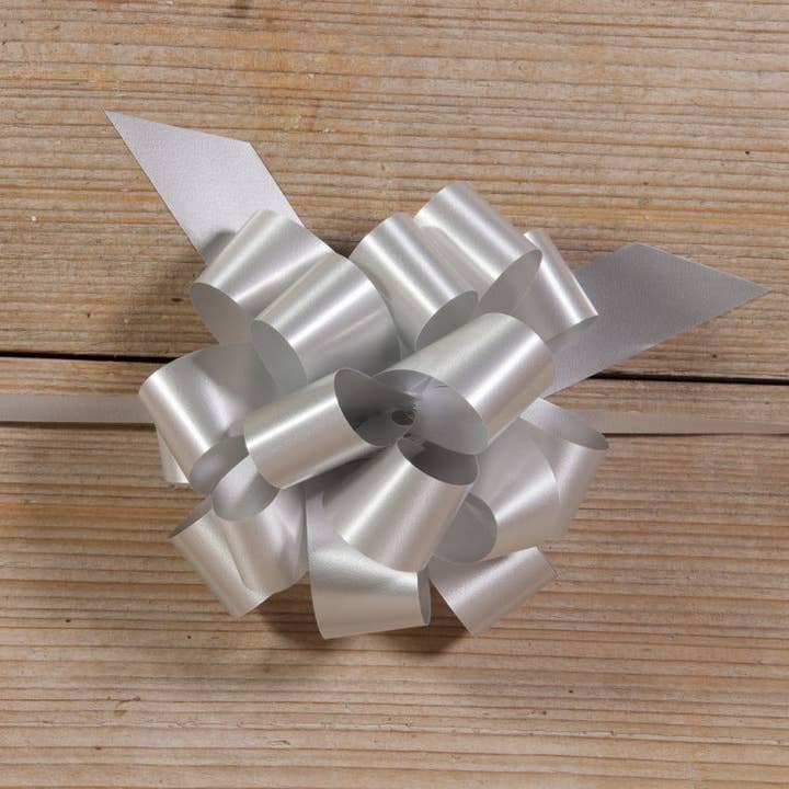 Svelto Pullbow Silvergrå för wholesale av kadopapier.net