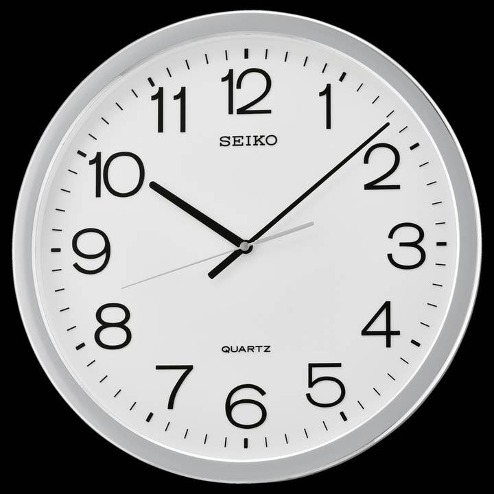 Seiko Clocks USA - Wholesale Wall Clock - 16" Office Classic Numbered Quiet Sweep Wall Clock