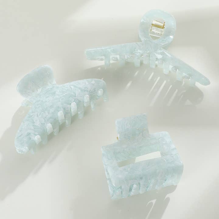 Something Blue | Assorted Small/Medium Claw Clips for wholesale by Adorro