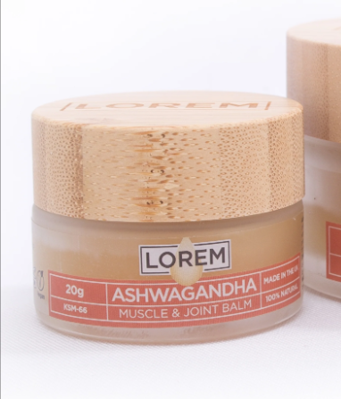 Beauty Goddess – wholesale Healing salve/balm/cream – Ashwagandha Muscle & Joint Balm, 20g1
