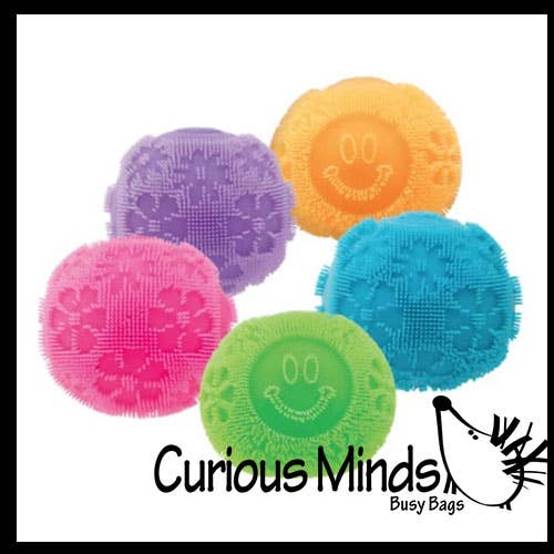 1 NeeDoh Fuzzball FLOWER POWER Bola Macia Recheada com Massa Elástica por atacado de Curious Minds Toys
