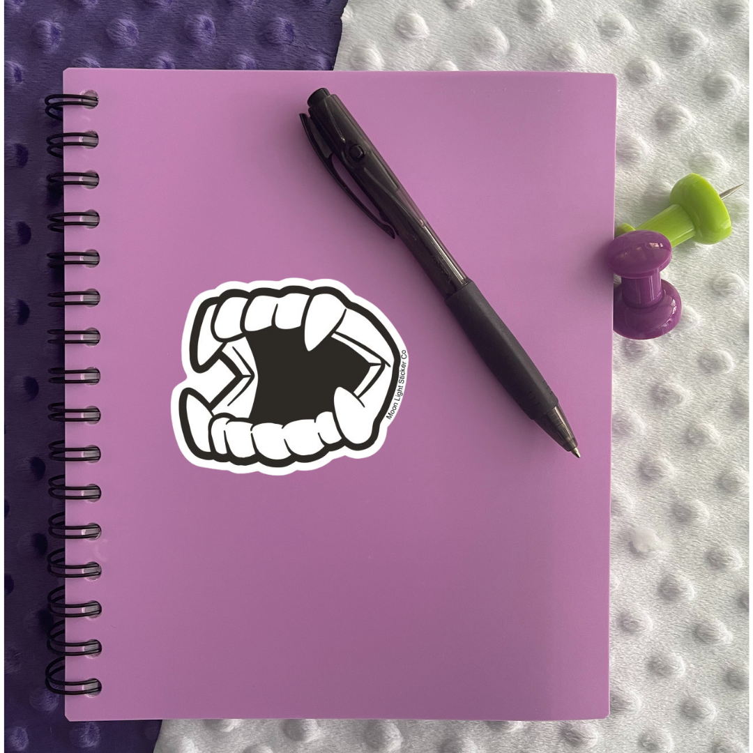 Moon Light Sticker Co - Wholesale Sticker - Fangs Sticker2