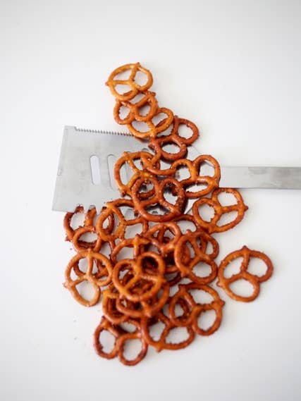 BBQ Pretzels/5.5 oz resealable for wholesale by Rhino Pretzels by the Gourmet Rhino