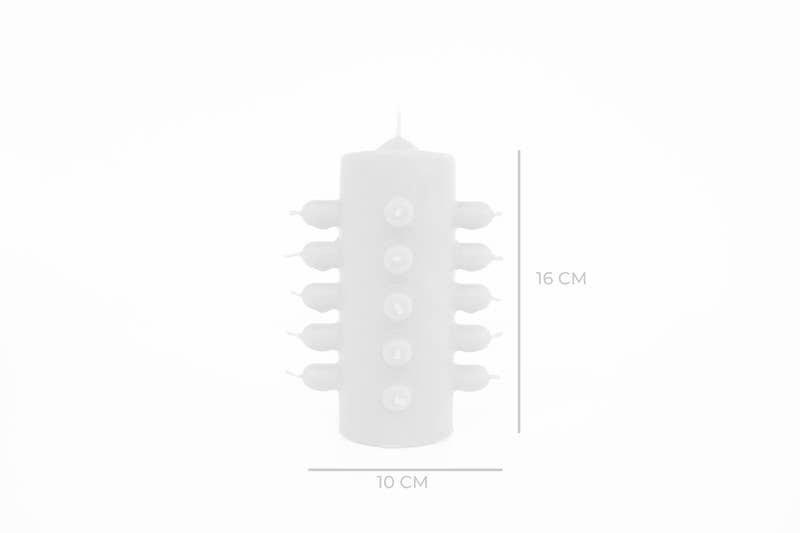 Las Velas de Mariano - Wholesale Tapered Candle/Candlestick - 21 Mechas White Velon2