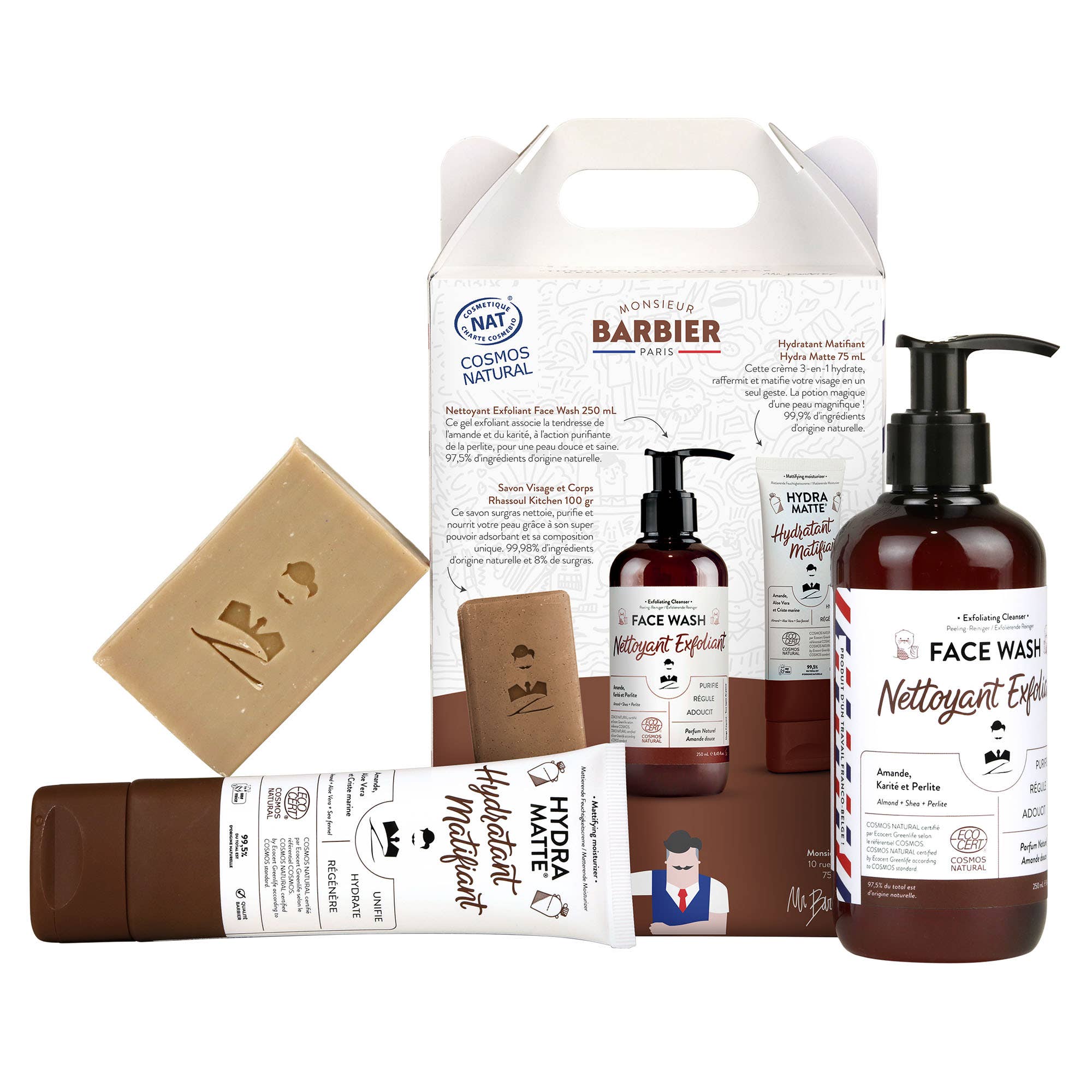 Monsieur BARBIER - Wholesale Facial Care Set/Kit - Men's - THE HAPPY FACE BOX - Skincare Set2