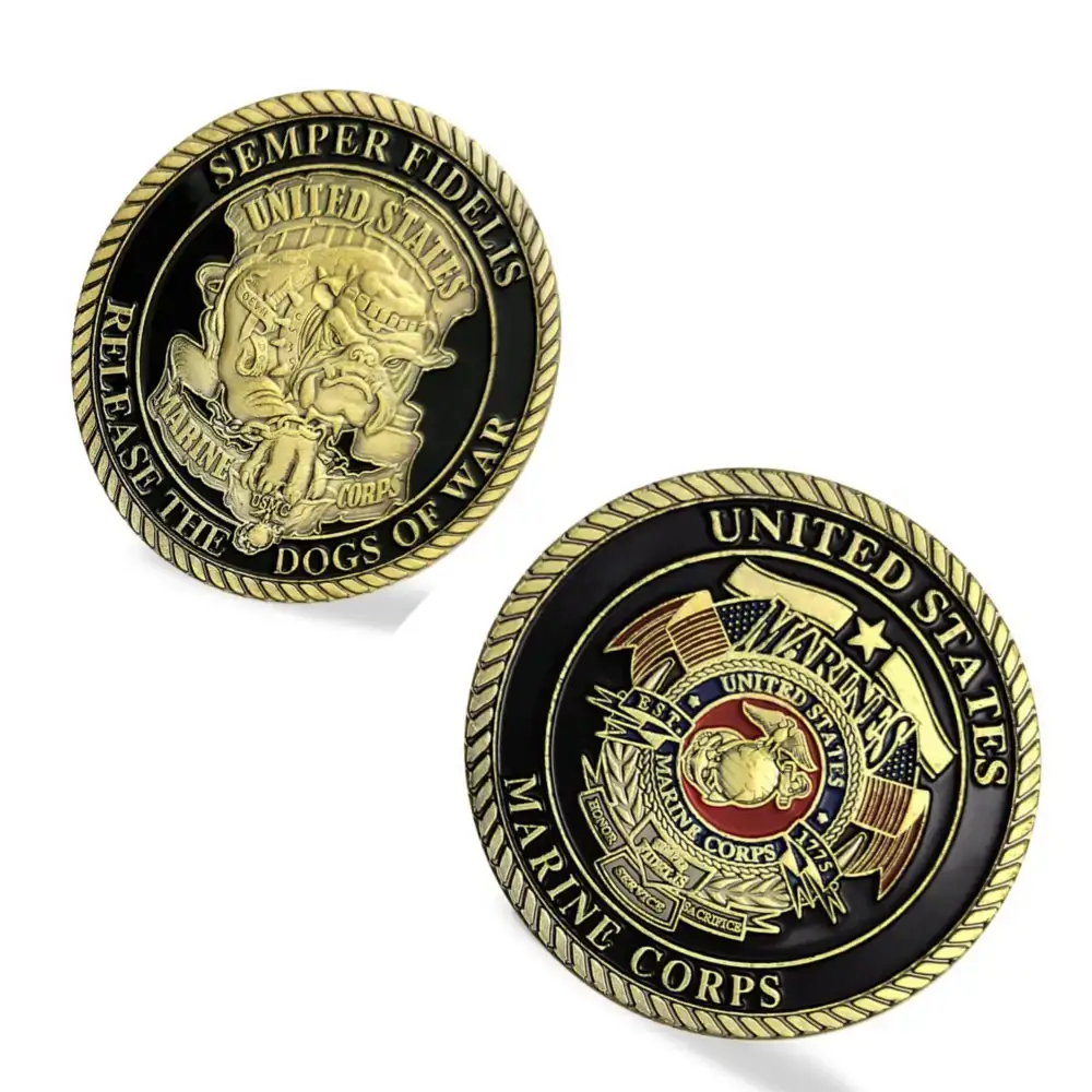Blinkee.com, LLC - Wholesale Keepsake Coin/Token - Semper Fidelis US Marine Corps Commemorative Coin1