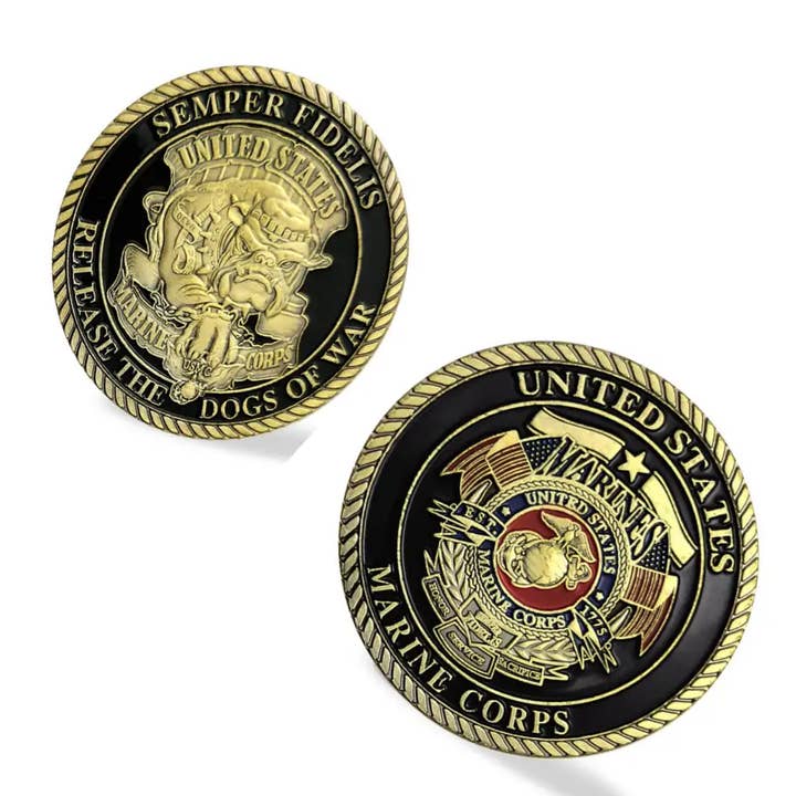 Blinkee.com, LLC - Wholesale Keepsake Coin/Token - Semper Fidelis US Marine Corps Commemorative Coin1