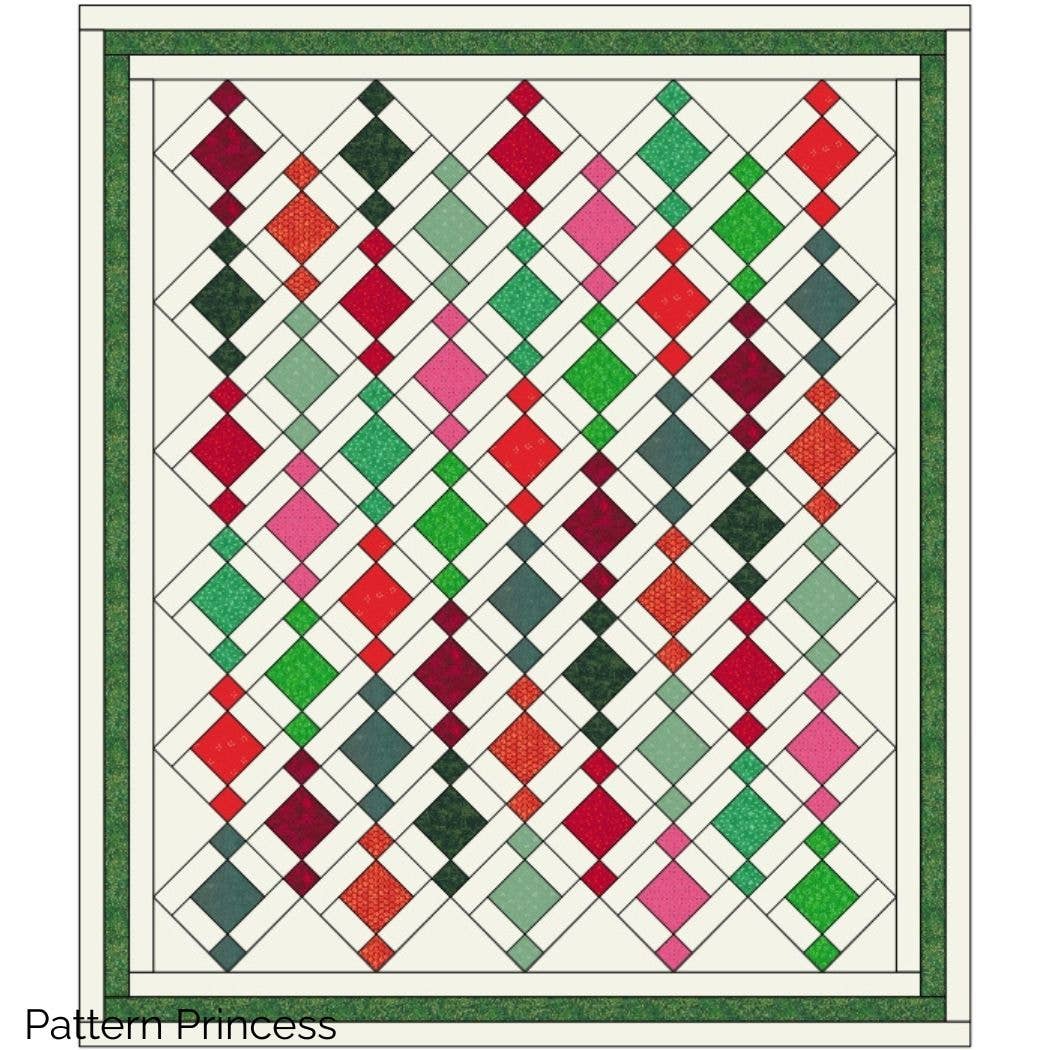 Pattern Princess - Wholesale Quilt - Christmas Colors Chandelier Quilt 4