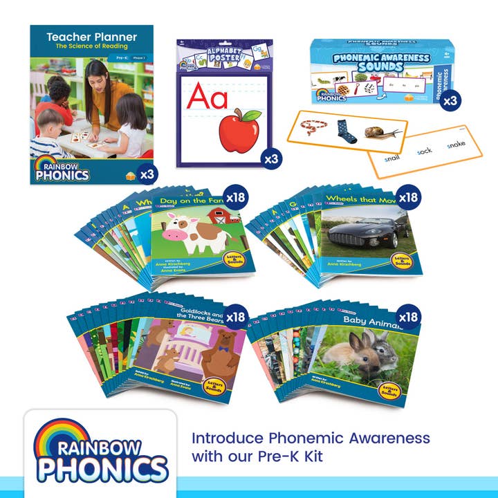 Rainbow Phonics School Kit Pre-K for wholesale by Junior Learning Inc.