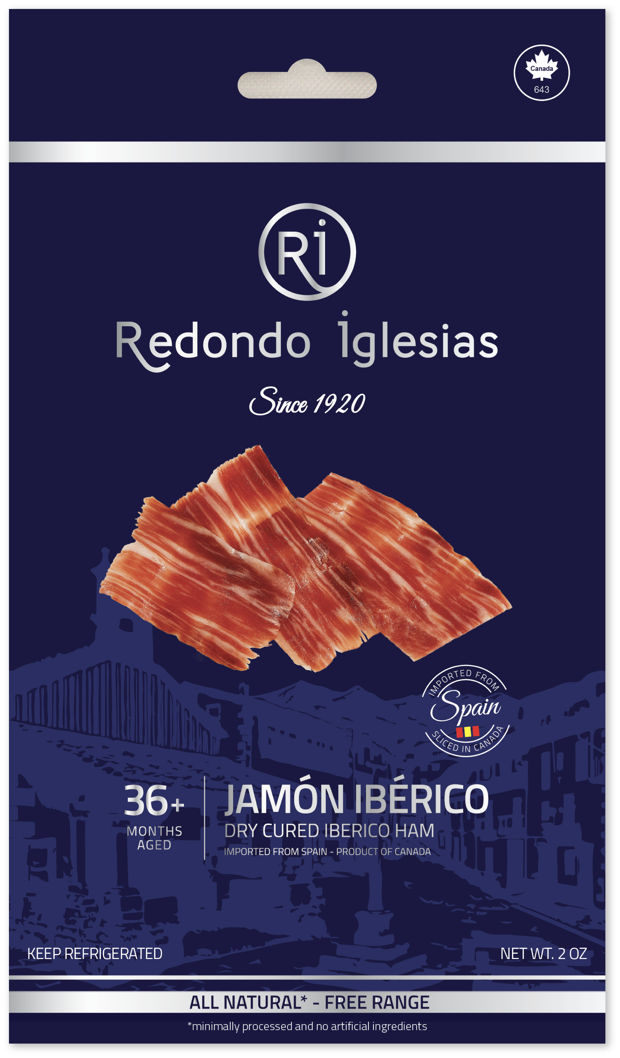 Redondo Iglesias - Wholesale Ham - Iberico Ham Grain-Fed  36 months aged - Sliced 2oz1