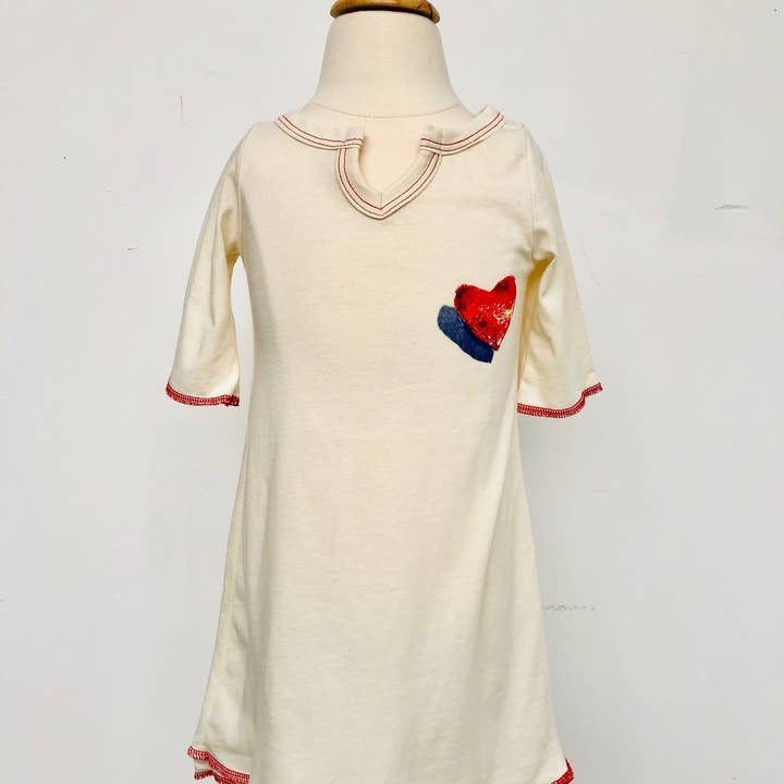 Organic Cotton Dress - Heart for wholesale by Eunco