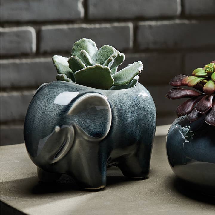 Napa Home & Garden - Venta al por mayor Macetas - Ollas de elefante Java, juego de 2