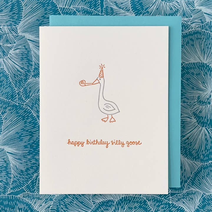 Albertine Press - Wholesale Birthday Card - Happy Birthday Silly Goose Greeting Card