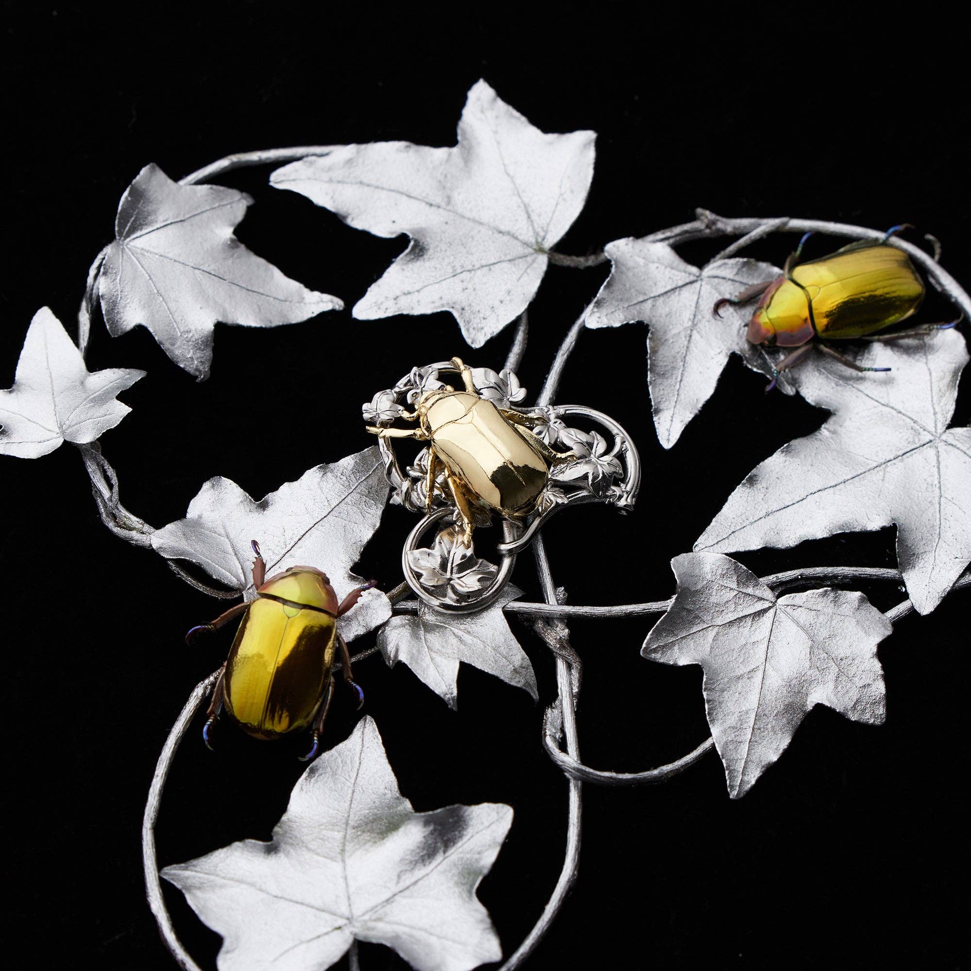 Vermilion Collection - Wholesale Lapel Pin/Button - daparo 3D Copper Pins "Jewel Scarabs"4