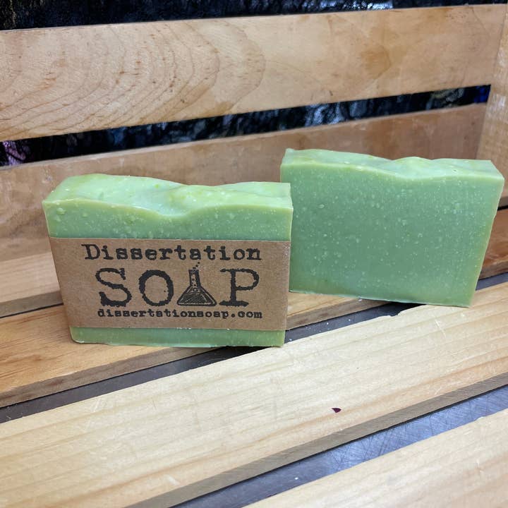 Spearmint koud verzeepte zeep voor wholesale door Dissertation Soap