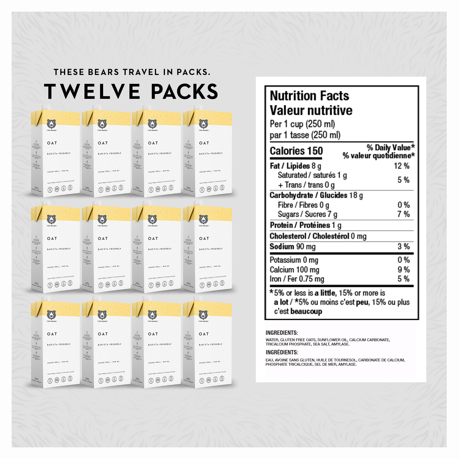 Two Bears - Wholesale Non-Dairy Milk - Barista Oat (946 ml)2