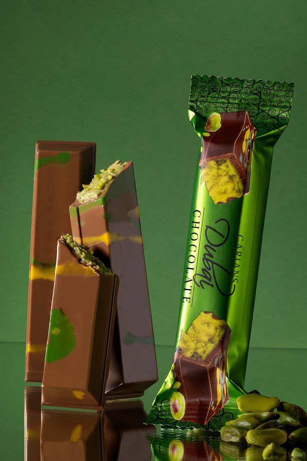 Carian's Bistro Chocolates - Wholesale Chocolate Bar - Carian Dubai Chocolate Bar Pistachio Viral Knafeh Chocolate1