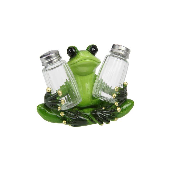Cubby House - Wholesale Salt & Pepper Shaker Set - 14cm Frog Salt & Pepper Shaker