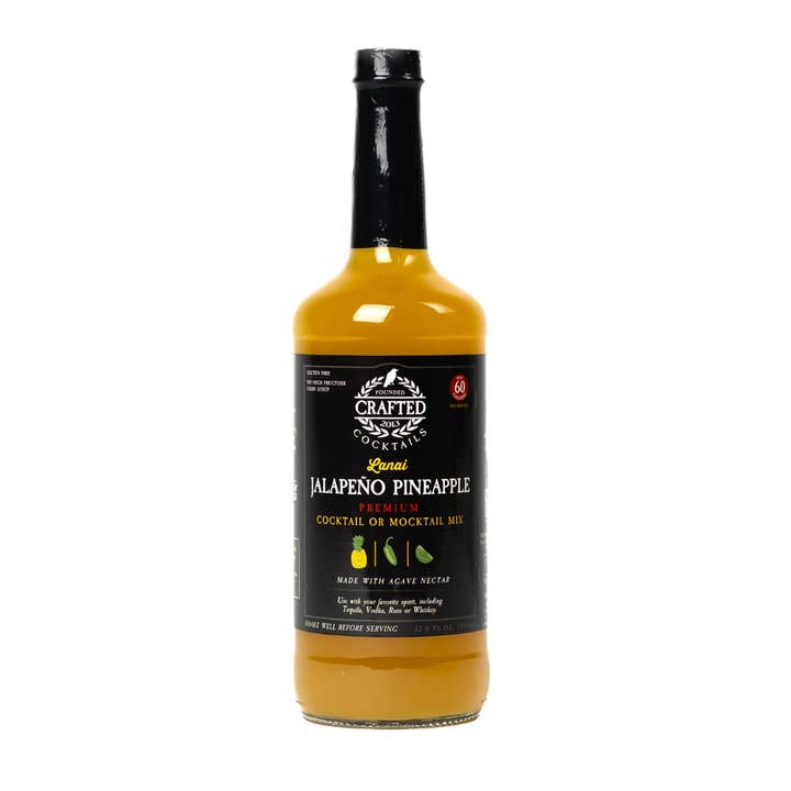 Crafted Cocktails - Wholesale Cocktail Mix/Syrup - Jalapeño Pineapple Nonalcoholic Cocktail Mixer
