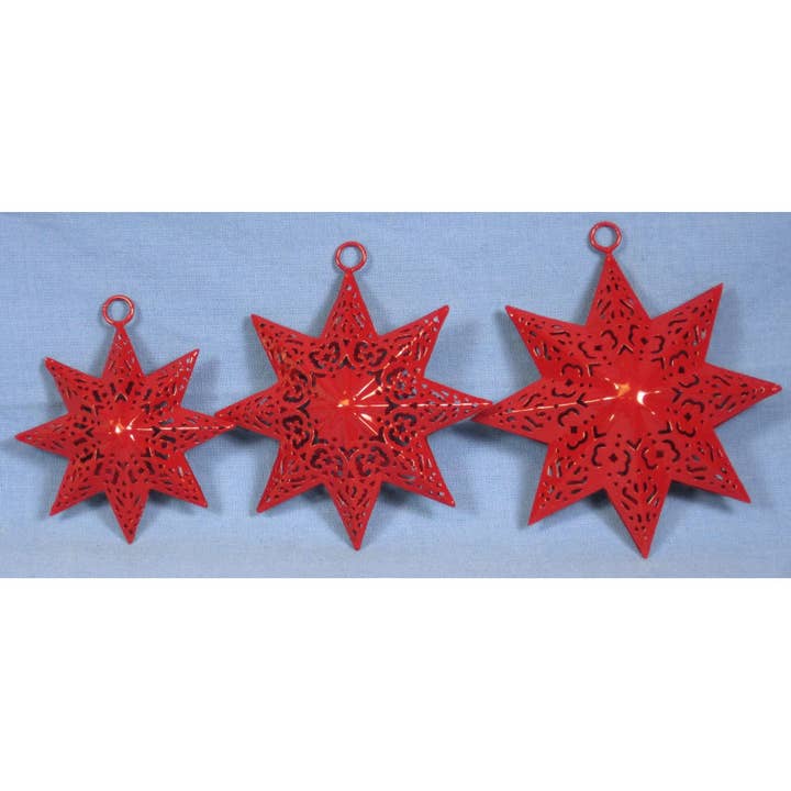 A.T. Imports – wholesale Wall decor – Kids & Baby – Set of 3 Metal Punched Stars