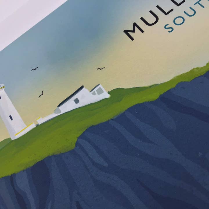 Galloway Arts - Wholesale Art Print - Mull of Galloway | Scottish Travel Poster | Signed by artist | Giclee Art print | Lighthouse print | Puffin Print6
