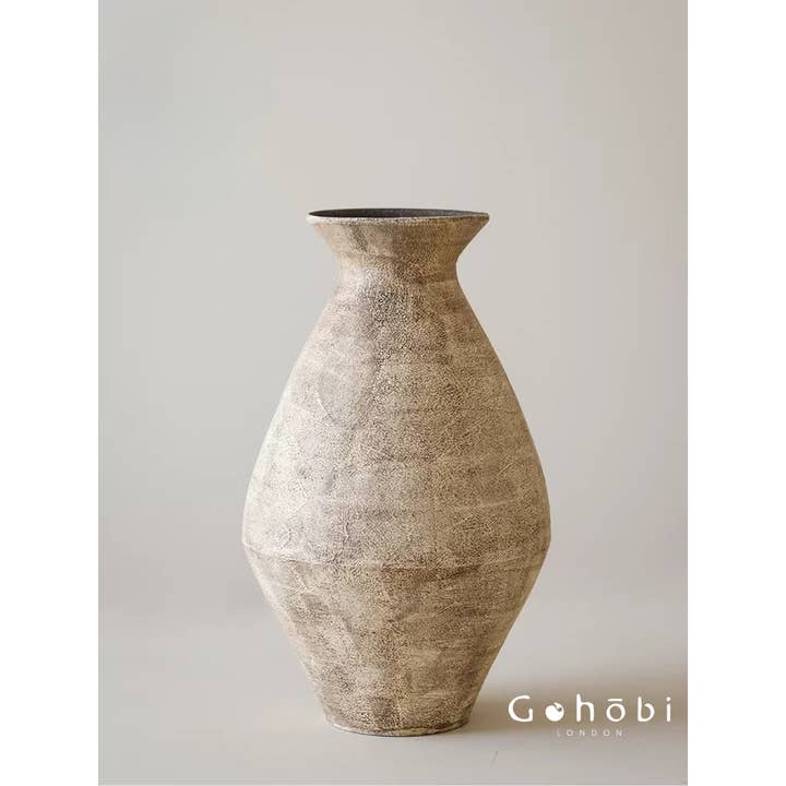 Gohobi Vaso Grande Zen Fatto a Mano in Stile Giapponese Wabi Sabi 0023 per la vendita all'ingrosso da parte di Gohobi (We cover U.S. import duties)