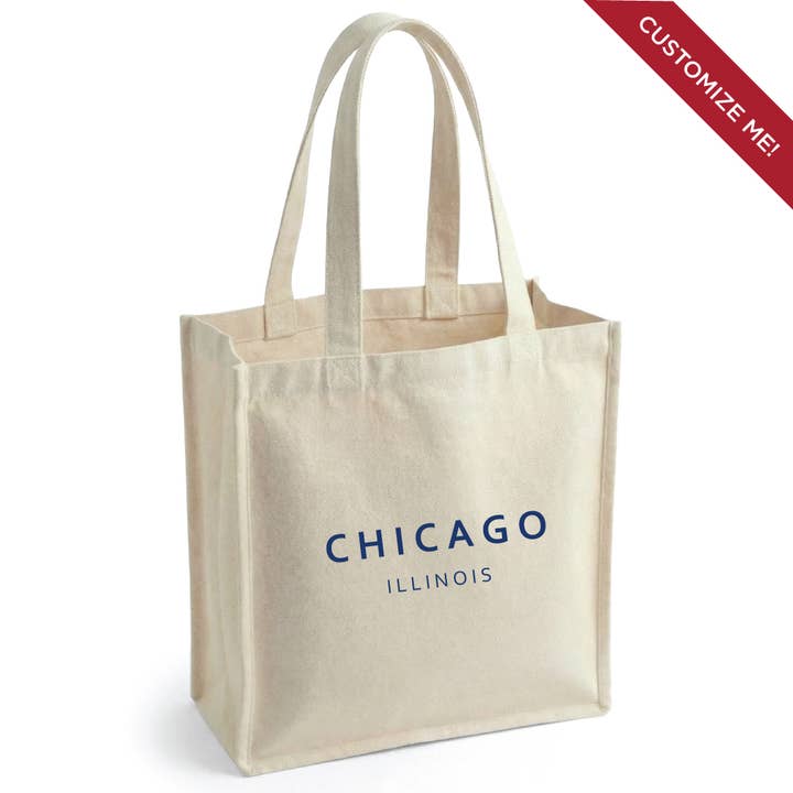 Your City and State - Custom Printed Maria Tote Bag for wholesale by Upper Lake Tote Bags
