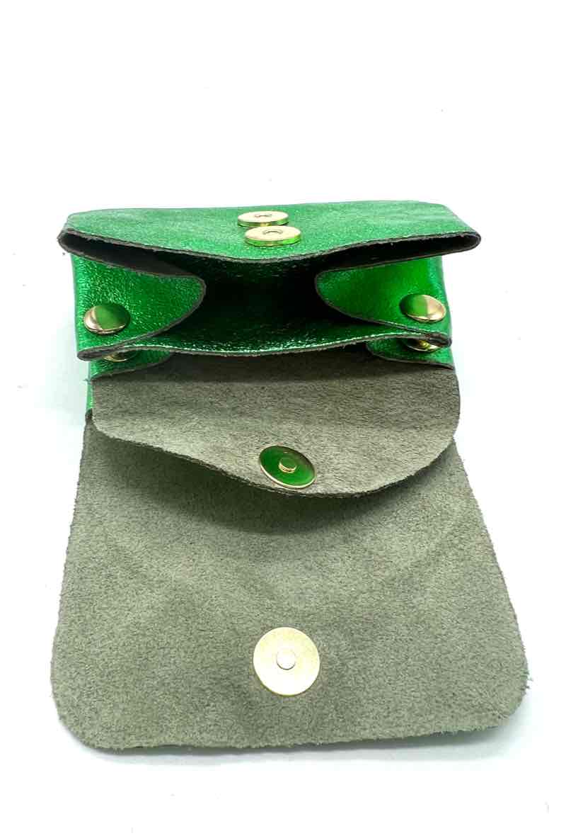 LINETA - Wholesale Card Holder - Women's - Italy leather card holder with 3 compartments1